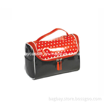 PVC Leather Cosmetic Bag with Handle (CBG09-018)